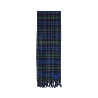Paul Smith Bufanda de Lana a Cuadros - Accessories - Hombre - Azul - ONE SIZE