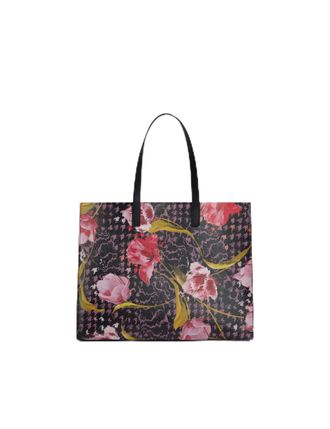 Ted Baker TULAH Floral Check Print Wide Icon Tote Bag