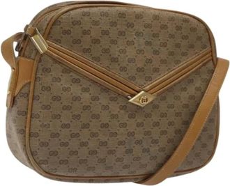 Gucci Pre-owned Leather gucci-bags - Dames - Vintage Schoudertas - Beige - ONE Size - Leer - Vintage