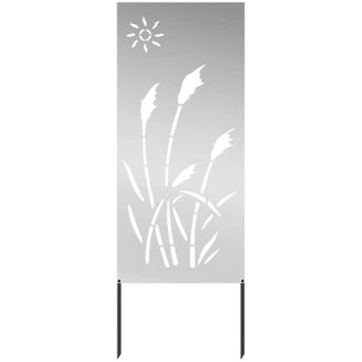 vidaXL Pantalla De Privacidad Para Jard&iacute;n Calado Plateado 50 X 140 Cm Vidaxl