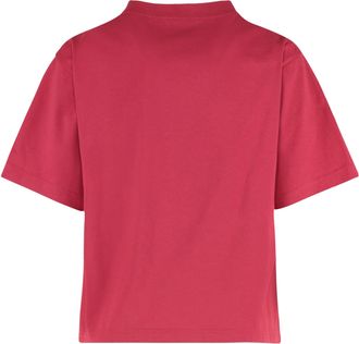 Balenciaga Womens Classic Medium Fit Red T-Shirt Cotton T-Shirts & Jerseys