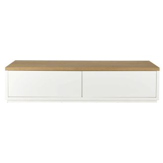 Maisons du monde Mueble de TV con 2 puertas blanco 180 cm