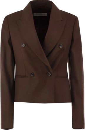 Max Mara Mxsangizia Blazer - Dames - Jassen - Rood - Maat: S Zijde
