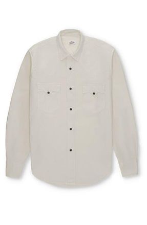 Fortela Kayace Texan Cotton Shirt in Khi at Nordstrom, Size Xx-Large Eu