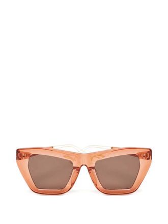 Rejina Pyo Zonnebril met geometrisch montuur - Oranje