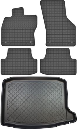 OEM Seat Ateca Suv Desde Septiembre De 2016. Juego De Alfombrillas De Goma Para Coche Y Alfombrilla Para Maletero