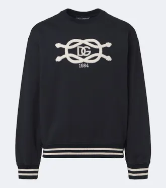 Dolce & Gabbana Felpa con logo ricamato