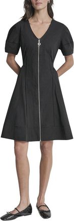 DKNY Lantern Silky Stretch Poplin Dress
