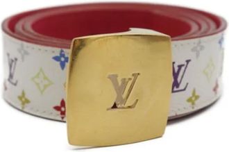 Louis Vuitton Pre-owned Belts, female, Multicolor, Size: ONE SIZE Pre-owned Leather belts