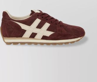 Hogan sneakers with stripe detail and suede finish