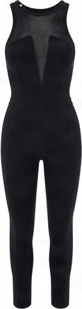 Elisabetta Franchi Sleeveless Olympic Neckline Knit Jumpsuit