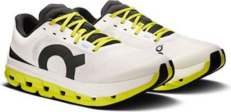 On Mens Cloudflow 5 in White/Lime, White/Lime, 8.5 UK