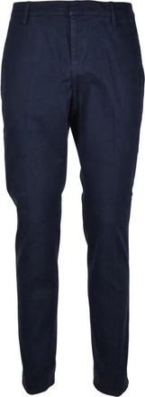 Dondup Broek - Heren - Slim Fit Broeken - Blauw - W32 - Katoen - Broeken