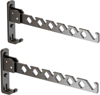 OEM Perchas Plegables - Ganchos Que Ahorran Espacio - Giratorias 180 Grados - 34 X 13 Cm - Negras