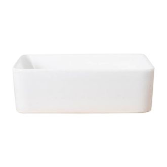 Wanda Collection Lavabo rectangular sobre encimera de cer&aacute;mica gordon 40cm