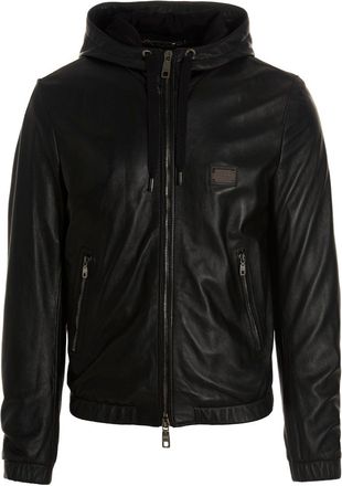 ジャケット Dolce & Gabbana JACKET (F2940TGDCLW N0000) DOLCE&GABBANA D&G Leather Jacket Black Men's Size L From