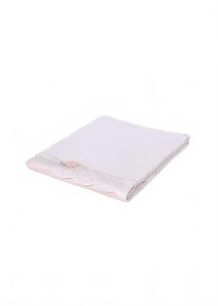MAYORAL Floral Trim Blanket In Nude