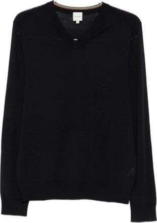Paul Smith Truien & Vesten, Heren, Blauw, 2Xl, V-hals Gebreid