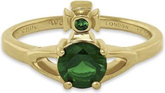Vivienne Westwood REINA PETITE RING Size: L, colour: GREEN