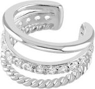 Lucy Quartermaine Skinny Drip Triple Ear Cuff with White Topaz in Sterling Silver at Nordstrom
