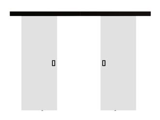 Mirjan24 Mobilier1 - Puerta Corredera Dover 200, Blanco