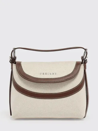 Orciani Canvas and Leather Nana Bag