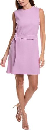 Oscar De La Renta Oscar De La Renta Crepe Silk-Lined Wool-Blend Shift Dress