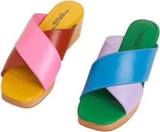 Charlotte Stone Womens Amos Clog Sandal In Multicolor