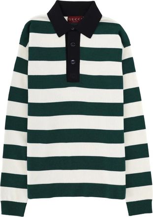 Gucci Polo Shirts, male, Multicolor, Size: M Striped Polo Shirt