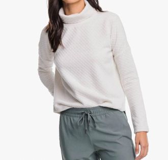 Southern Tide Mellie Mockneck Sweatshirt In Marshmallow