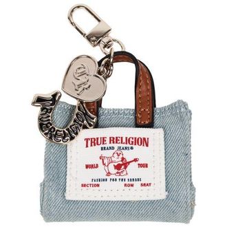 True Religion Buddha Mini Tote Bag Charm in Denim at Nordstrom