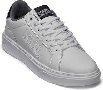Karl Lagerfeld Side Karl Low Top Sneaker in White at Nordstrom Rack, Size 11.5