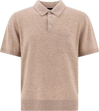 Vince Linen, Wool And Chashmere Polo Shirt Polo Shirts Beige-Uomo