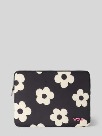 Wouf Laptoptasche mit floralem Allover-Print Modell Daisy in Black, Gr&ouml;&szlig;e 1