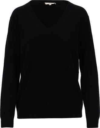 Vince V-neck Cashmere Sweater with Ribbed Cuffs and Straight Hem