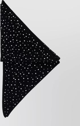 Pinko wool rhinestone-embellished triangular scarf