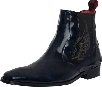 Jeffery West Wings Leren Chelsea-Laarzen, Blauw