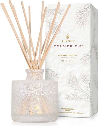 Thymes Frasier Fir Flocked Diffuser in Silver at Nordstrom