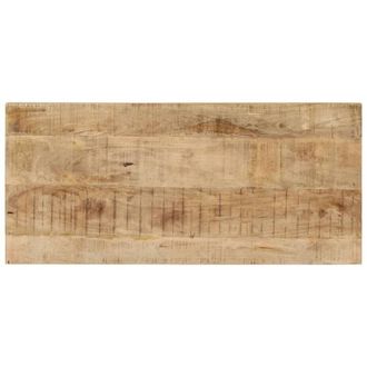 Berkfield Home Dense Dining Table 110x50x76 cm Solid Wood Mango in Light Tan | Size: 110 x 50 x 76 cm