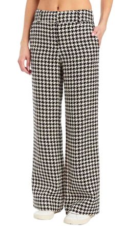 Drew Breigh Houndstooth Trouser In Black