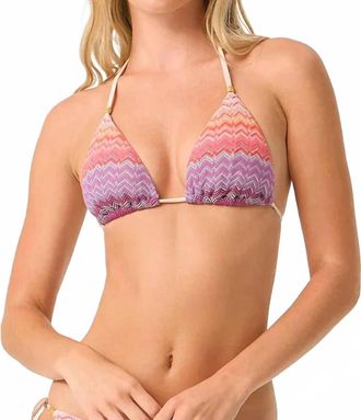 PQ Swim Sunkissed Triangle Bikini Top In Multicolor