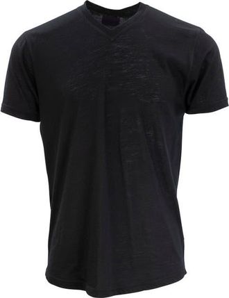 Lords of Harlech Victor Extra Fine Merino Wool V-neck Shirt in Black at Nordstrom, Size Xx-Large