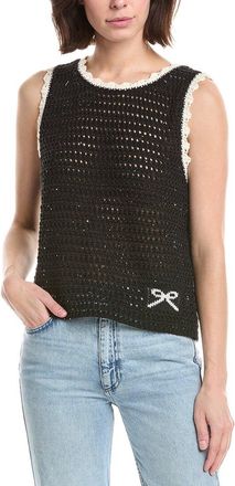 NVLT Nvlt Sleeveless Crochet Sweater