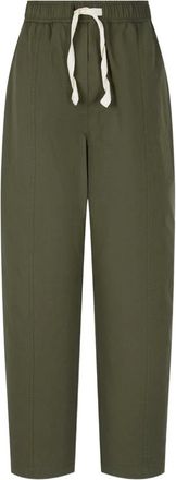 STUDIO TOMBOY Pantaloni elasticizzati con coulisse - Verde