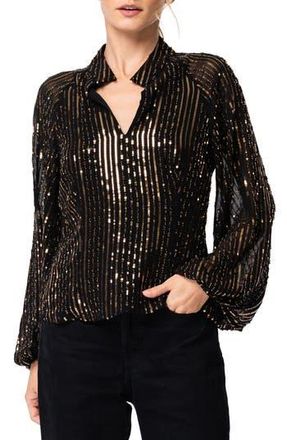 Ciebon Susanna Sequin Top in Black at Nordstrom Rack, Size Medium