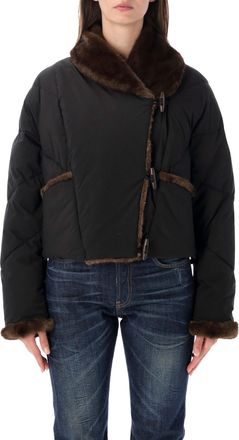 Urban Code Short Puffer Faux Fur Boxy Puffer Jacket