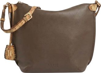 Alviero Martini 1A Classe Montana Leren Crossbody Tas - Dames - Schoudertassen - Bruin - ONE Size - Katoen - Tassen