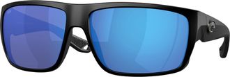 Costa FLY LINE Blue Mirror Polarized Glass Wrap Mens Sunglasses 6S9129 912902 64