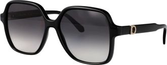 Ferragamo Stijlvolle zonnebril Sf 2069Se - Dames - Zonnebrillen - Zwart - 57 MM - Accessoires