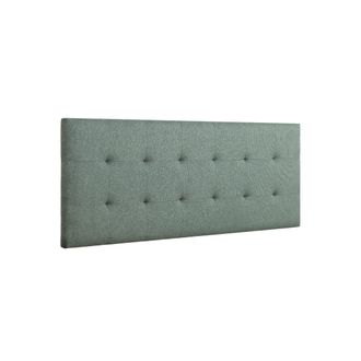 Klast Cabecero doble de tela verde 170 cm x 70 cm